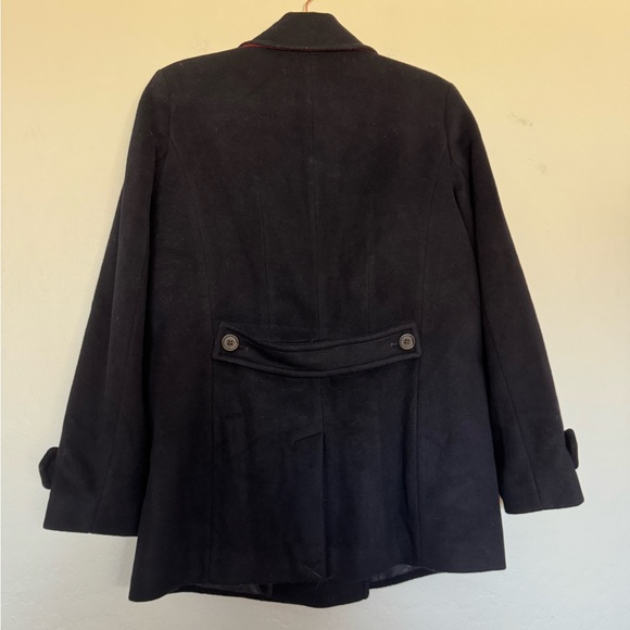 Lauren RALPH LAUREN Double Breasted Wool Blend Peacoat In Regal Navy size 12 - Picture 6 of 12